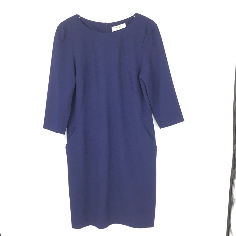 MM Lafleur Blue Etsuko Sheath Dress
